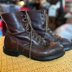 Vintage Red Wing Men's Brown Leather Boots